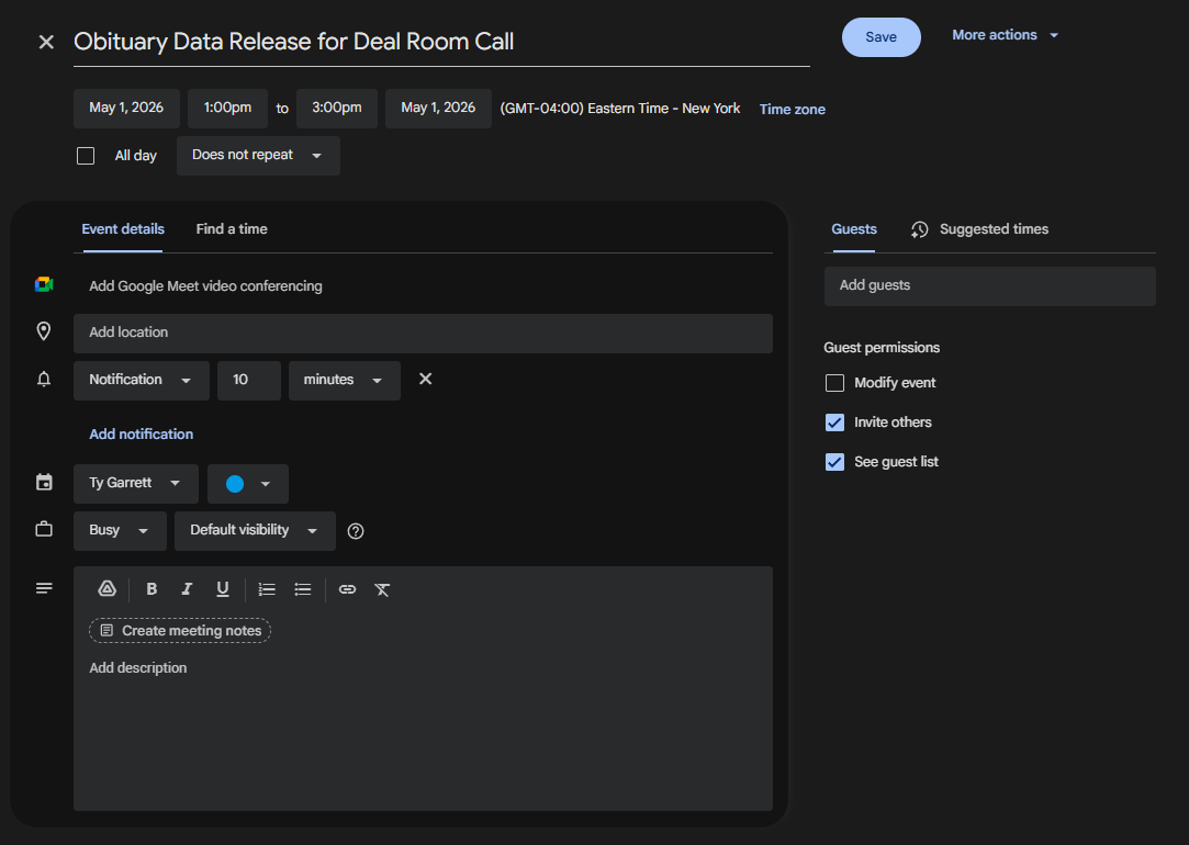 Group call on a new product release
