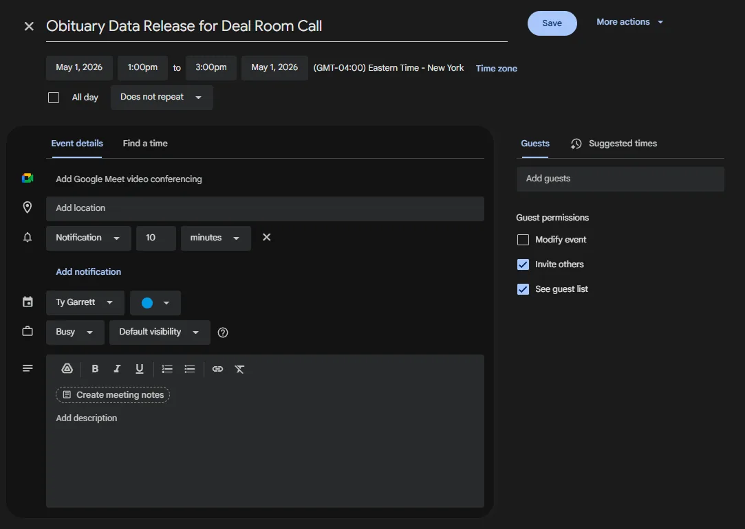 Group call on a new product release