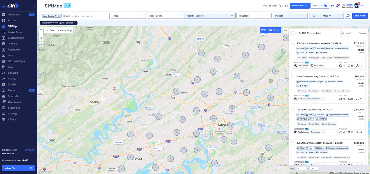 Step 1: SiftMap data pull for your blueprint