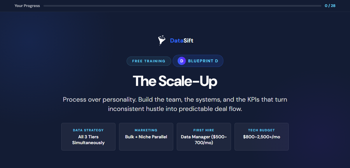 Blueprint D: The Scale-Up